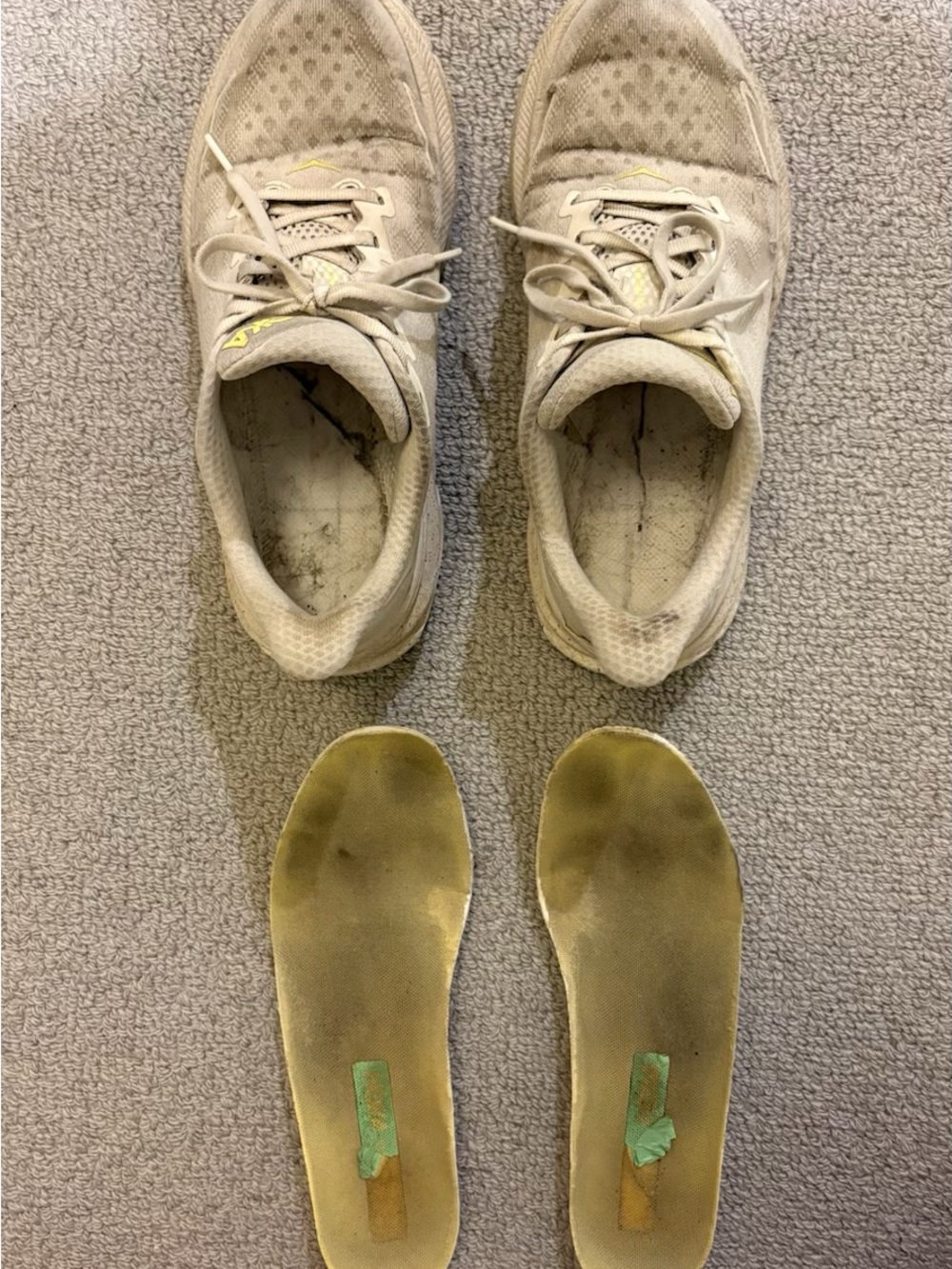 Very well-worn ladies shoes